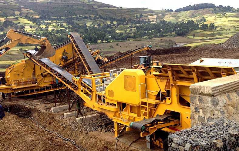 70-150t/h Limestone Mobile Crusher in Philippines