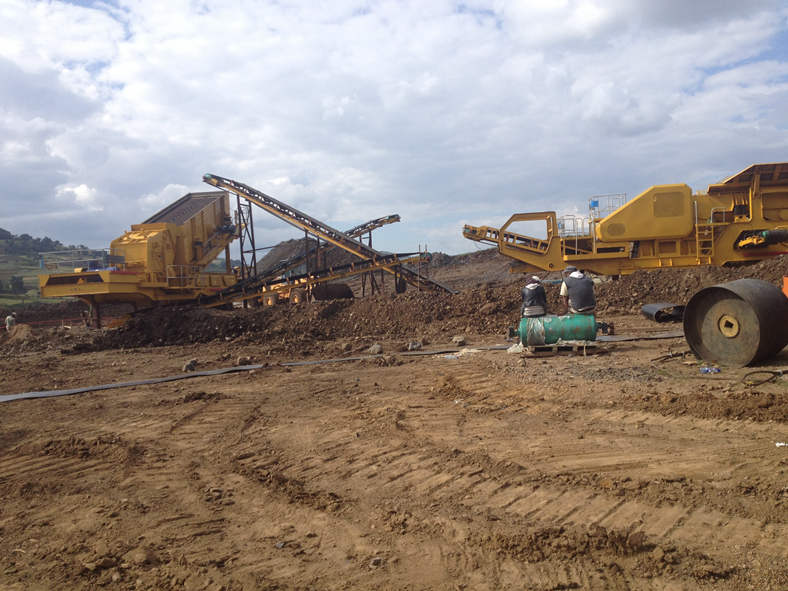 90-120t/h Mobile Crusher in Tanzania