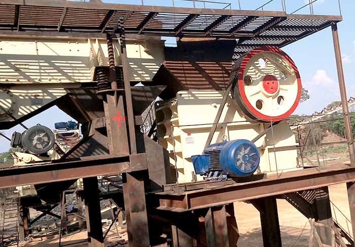 80t/h Stationary Stone Crusher in Nigeria