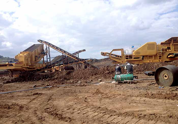 90-120t/h Mobile Crusher in Tanzania